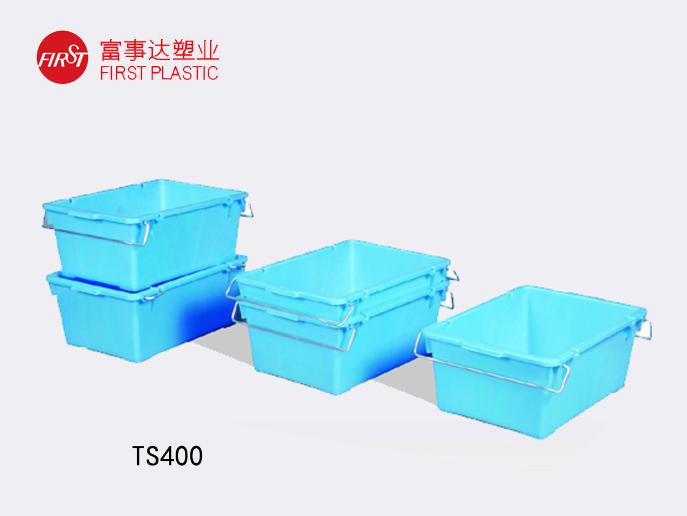 TS400翻转套叠91色蝌蚪周转箱