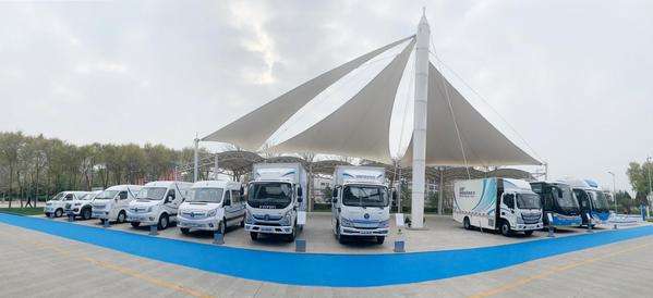 京东物流采购福田智蓝新能源车，首批54台投运